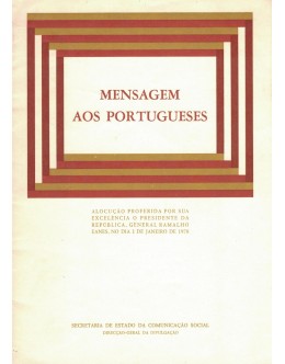 Mensagem aos Portugueses | de Ramalho Eanes