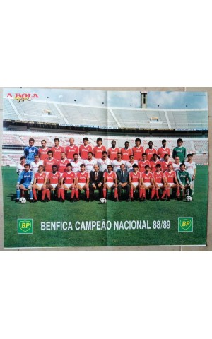 Poster Gigante: Benfica Campeão Nacional 88/89
