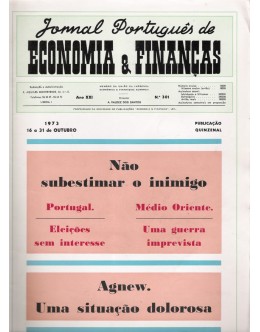 Jornal Português de Economia e Finanças - Ano XXI - N.º 301 - 16 a 31 de Outubro de 1973