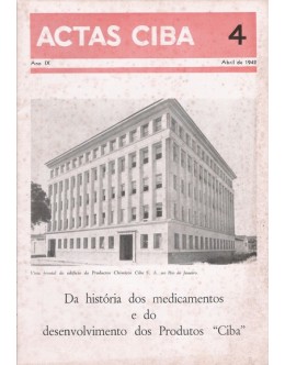 Actas Ciba - Ano IX - N.º 4 - Abril de 1942