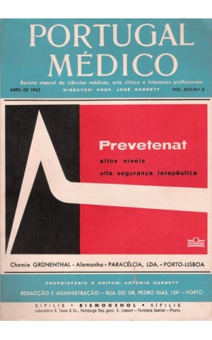 Portugal Médico - Vol. XLVI - N.º 4 - Abril de 1962