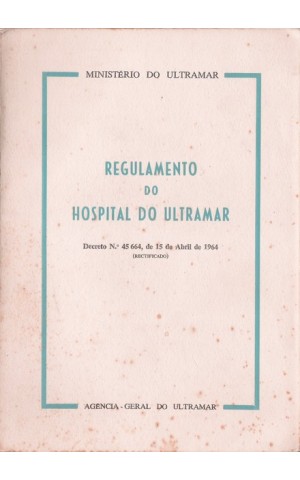 Regulamento do Hospital do Ultramar