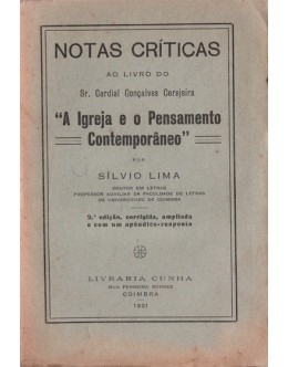 Notas Críticas | de Sílvio Lima