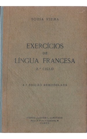 Exercícios de Língua Francesa | de Sousa Vieira
