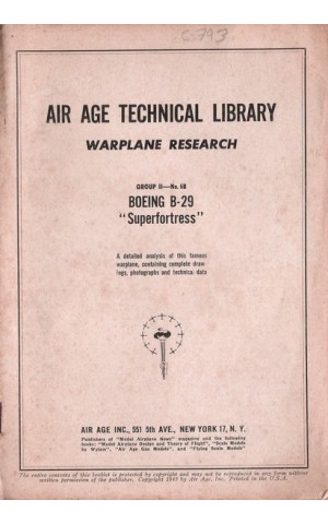 Air Age Technical Library - Warplane Research: Group II - No. 6B - BOEING B-29 