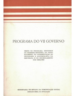 Programa do VII Governo