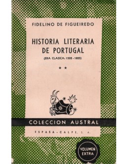 Historia Literaria de Portugal | de Fidelino de Figueiredo